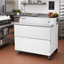 Thumbnail image #2 for Beverage-Air 49-Inch Dual Access Forced-Air School Milk Cooler, 20.55 Cu. Ft., White Exterior/Stainless Interior