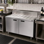 Thumbnail image #2 for Krowne Royal Series KR24-SD48 48-Inch x 24-Inch Underbar Drainboard with Enclosed Cabinet Base and 2 Locking Hinged Doors