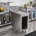 Thumbnail image #2 for Open Front Stainless Steel Underbar Drainboard Cabinet, 12 x 30 x 36 Inches, 7-Inch Backsplash