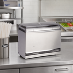 Thumbnail image #2 for Vollrath Straw Boss® 3825-28 Single-Sided Stainless Steel Bulk Straw Dispenser, 250-Straw Capacity