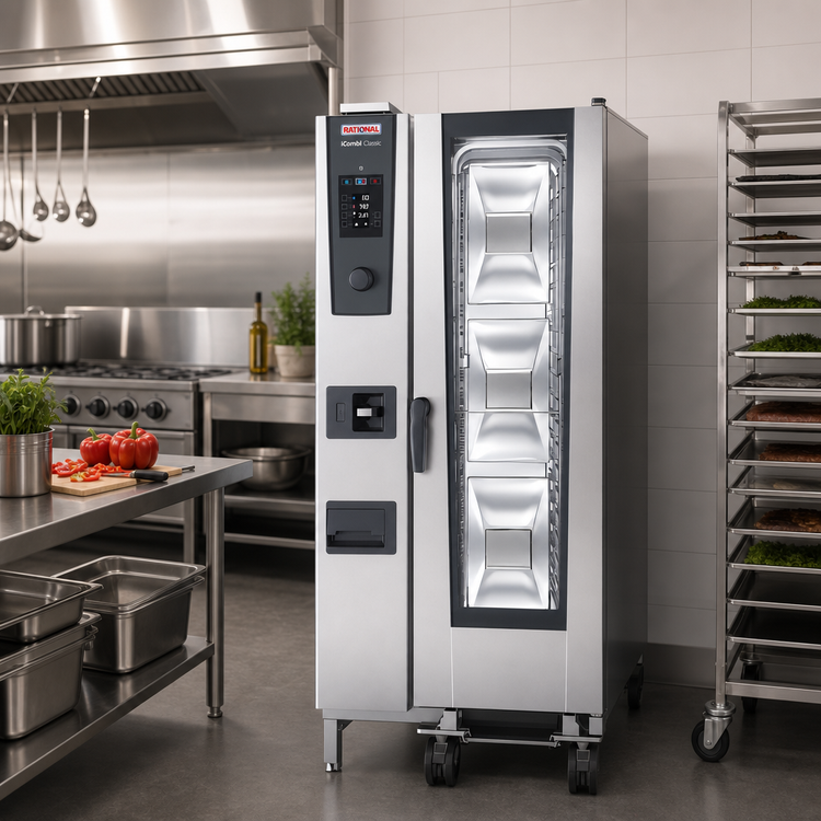 Product image #2 for RATIONAL iCombi Classic 20-Half Size Electric Combi Oven, 480V, 3-Phase Floor Model