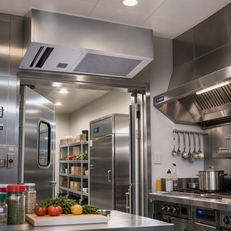 Product image #2 for Berner Architectural Recessed 12 Ambient Unheated Air Curtain, 84-Inch Opening, 2 x 1/2 HP Motors