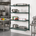 Thumbnail image #2 for Eagle Group Valu-Gard 4-Tier Add-On Wire Shelving Unit, 42 Inch W x 24 Inch D x 63 Inch H, Green Epoxy