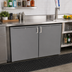 Thumbnail image #2 for Glastender CS1RB48 Shallow Depth Remote Back Bar Cooler, 48-Inch, 2-Section, Solid Swing Doors