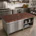 Thumbnail image #2 for Boos Block End Grain American Black Walnut Island Countertop with Beeswax Finish, 60 x 25 x 3 Inch