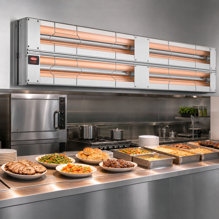 Product image #2 for Hatco Glo-Ray 54-Inch Lighted Double Infrared Strip Heater