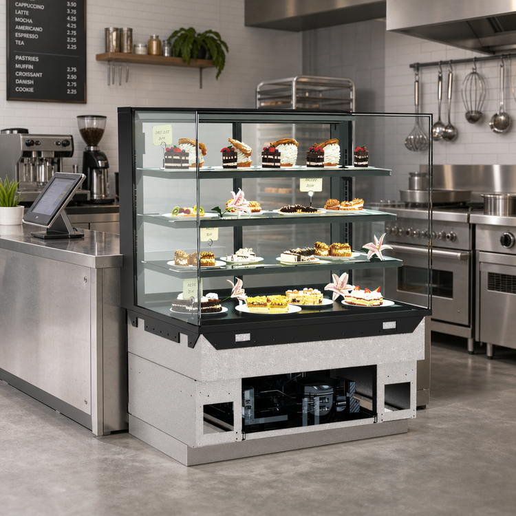 Product image #2 for Structural Concepts Reveal® Self-Contained Refrigerated Full Service Slide-In Counter Deli Case, 35-3/4" W x 33" D