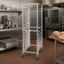 Thumbnail image #2 for Winco Mobile Full-Height Aluminum Sheet Pan Rack, 20 Full-Size or 40 Half-Size Pan Capacity