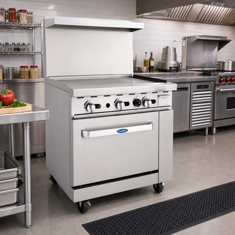 Product image #2 for CookRite 36-Inch Natural Gas Griddle Top Range with Standard Oven