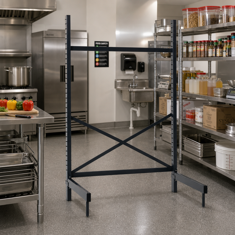 Product image #2 for Metro SmartLever Stationary Cantilevered Shelving Starter Base Kit for 36" W x 30" D Shelves
