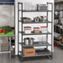Thumbnail image #2 for Cambro Camshelving Basics Plus 5-Shelf Stationary Starter Unit, 18 x 30 x 84 Inches, Brushed Graphite