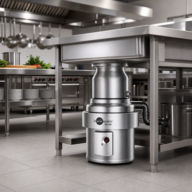 Product image #2 for InSinkErator SS-1000 10 HP Large-Capacity Commercial Food Waste Disposer, Stainless Steel, Unit Only