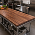 Thumbnail image #2 for Boos Block American Black Walnut Blended Rails Edge Grain Kitchen Countertop, 108 x 25 x 1-1/2 Inch, Varnique Finish