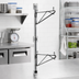 Thumbnail image #2 for Eagle Adjustable Post Wire Wall Mount Prepackaged End Unit for 18-Inch Deep Shelves, 33-Inch Posts, Chrome Finish