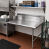 Thumbnail image #2 for Advance Tabco Right-Hand Clean Straight Dish Table, 47 x 30 x 44 Inches, 14/304 Stainless Steel