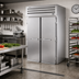 Thumbnail image #2 for True SPEC SERIES 2-Section Roll-Thru Refrigerator with Front and Rear Solid Swing Doors, Stainless Steel