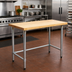 Thumbnail image #2 for Eagle Group 96-Inch x 30-Inch Hardwood Top Work Table with Galvanized Tubular Base
