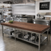 Thumbnail image #2 for Boos Block American Black Walnut Edge Grain Kitchen Countertop, 132 x 42 x 2-1/4 Inches, Flat, No Backsplash