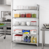 Thumbnail image #3 for Cambro Camshelving Premium 84-Inch High 42-Inch Wide 18-Inch Deep 5-Shelf Solid Stationary Add-On Polymer Shelving Unit