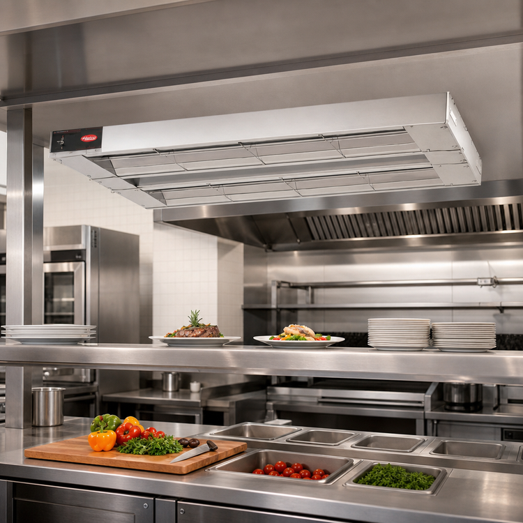 Product image #2 for Hatco Glo-Ray 54-Inch Double Unlighted Infrared Strip Heater, 1850W, Aluminum