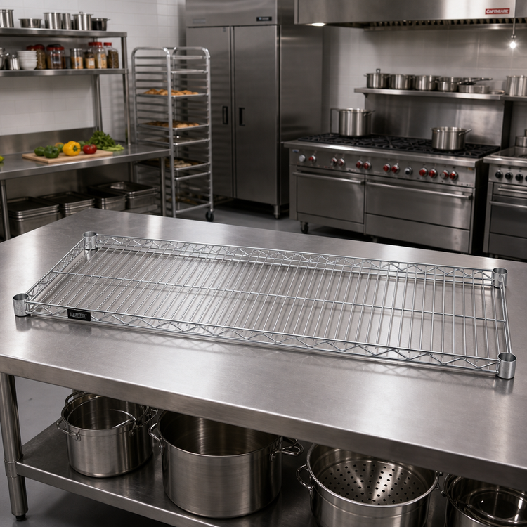 Product image #2 for Quantum 72-Inch x 12-Inch 304 Stainless Steel Wire Shelf