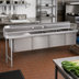 Thumbnail image #2 for Advance Tabco 66-Inch Left Drainboard 3-Compartment Sink Dishtable, 16-Gauge 304 Stainless Steel