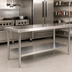 Thumbnail image #2 for Advance Tabco K-493 300 Series Stainless Steel Welded Leg Assembly with Metal Bullet Feet