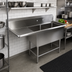 Thumbnail image #2 for John Boos Pro-Bowl 2-Compartment Commercial Sink with Left Drainboard, 68-3/16