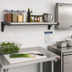 Thumbnail image #2 for Cambro Camshelving Elevation Series 18 x 42 Inch Wall-Mounted Solid Shelf Kit with CamGuard Antimicrobial Protection