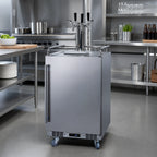 Thumbnail image #3 for Summit Commercial Summit Appliance BC74OSCOMTRIPLE 24-Inch Indoor/Outdoor Triple-Tap Beer Dispenser, Stainless Steel, 3 1/6-Keg Capacity
