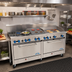 Thumbnail image #2 for Comstock-Castle 72-Inch Commercial Gas Range with 4 Star Burners, 30-Inch Griddle, 18-Inch Char-Broiler, and 2 Ovens