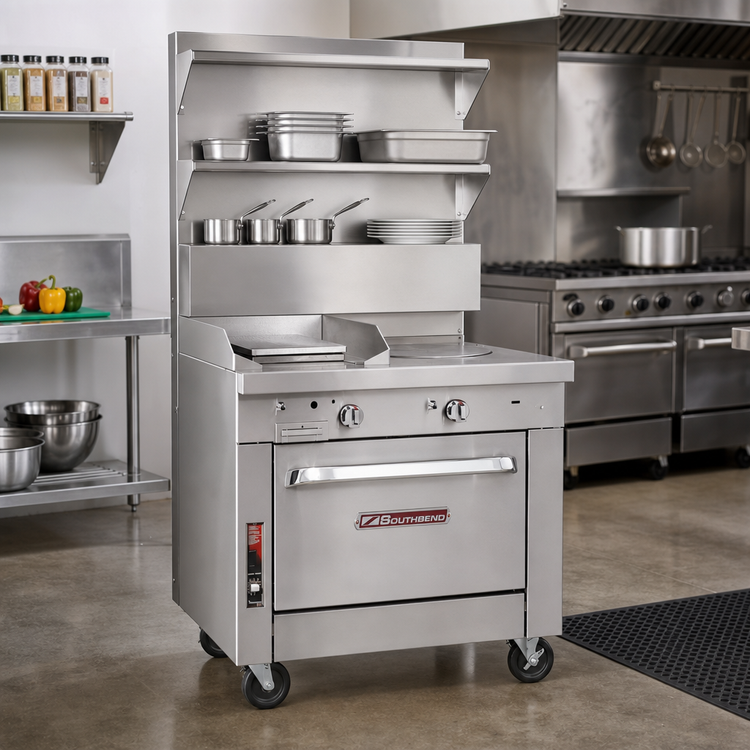 Product image #2 for Southbend Platinum 36-Inch Heavy Duty Gas Range with Graduated Hot Top and Convection Oven