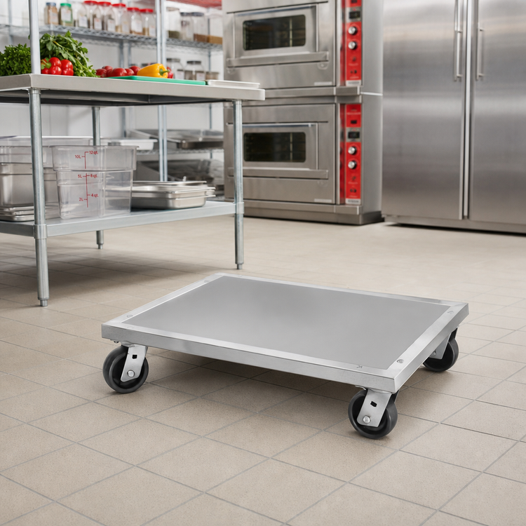 Product image #2 for Channel Manufacturing Mobile Solid Top Aluminum Dunnage Dolly, 40 x 24 x 8 Inches, 1,200 lb. Capacity