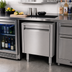 Thumbnail image #2 for Glastender ACB-14 14-Inch Wide One-Door Add-On Underbar Cabinet Base