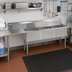 Thumbnail image #2 for BK Resources Three-Compartment Stainless Steel Sink with Left Drainboard, 18 x 18 x 14 Bowls