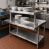 Thumbnail image #2 for BK Resources EQ-PS48 Adjustable Stainless Steel Plate Shelf for EQ-WS48 Work Shelf
