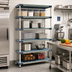 Thumbnail image #2 for MetroMax 4 All-Polymer Add-On Shelving Unit, 30W x 18D x 74H, 5 Open Grid Shelves