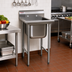 Thumbnail image #2 for Eagle Group 314 Series 1-Compartment 304 Stainless Steel Sink with Right-Hand Drainboard