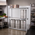 Thumbnail image #2 for Panco 3-Tier Aluminum Beer Keg Rack with Storage Shelf, 93 x 18 x 76 Inches, 10-Keg Capacity