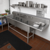 Thumbnail image #2 for John Boos Pro-Bowl 4-Compartment Sink with 24-Inch Right Drainboard, 14-Inch Deep Bowls, 16-Gauge Stainless Steel