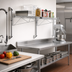 Thumbnail image #2 for Quantum Wall-Mount Cantilever Single Shelf Wire Shelving Unit