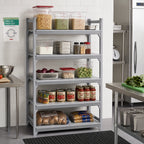 Thumbnail image #3 for Cambro Camshelving® Premium CPSK1842S5480 5-Shelf Solid Polymer Shelving Kit, 18-Inch Deep x 42-Inch Wide, Speckled Gray