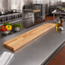 Thumbnail image #2 for John Boos 84-Inch x 10-Inch x 1-3/4-Inch Steam Table Cutting Board, Edge Grain Maple
