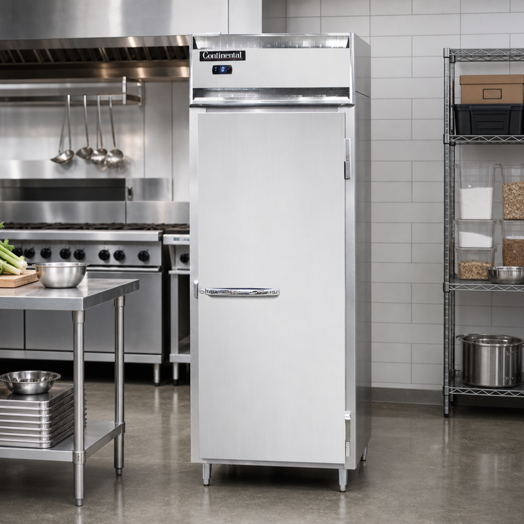 Product image #2 for Continental Refrigerator D1FESNSA Designer Line 1-Section Extra-Wide Shallow Depth Reach-In Freezer