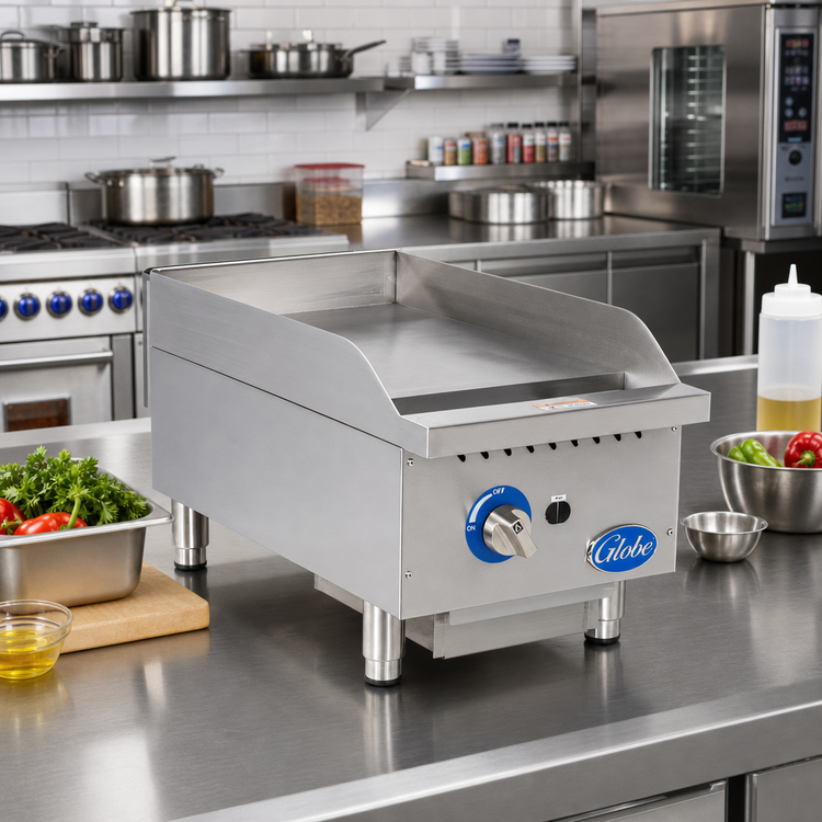 Product image #2 for Globe 15-Inch Countertop Gas Griddle