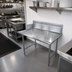 Thumbnail image #2 for Steel Works Stainless 30 x 26 Inch 304 Stainless Steel Clean Dish Table with 9-Inch Splash, Left-to-Right