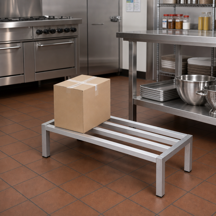 Product image #2 for Promo Series Tubular Aluminum Dunnage Rack, 48W x 24D x 12H
