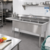 Thumbnail image #2 for Sapphire Manufacturing 3-Compartment Stainless Steel Sink with Left Drainboard, 58-1/2