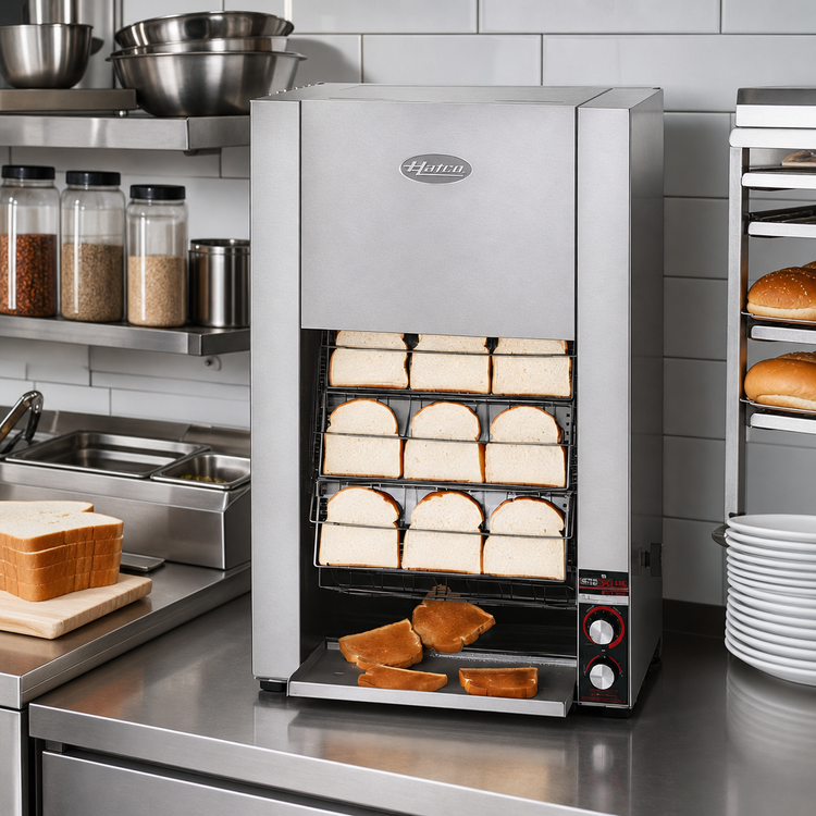 Product image #2 for Hatco Toast King Vertical Conveyor Countertop Bread and Bun Conveyor Toaster, 208V