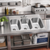 Thumbnail image #2 for Eagle Group Three-Compartment Self-Rimming Drop-In Sink, 304 Stainless Steel, 16 x 20 x 13-1/2 Inch Bowls